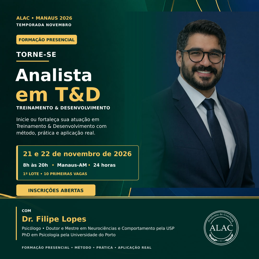 Arte oficial da formação Analista em Treinamento & Desenvolvimento